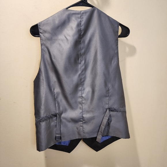 J. Ferrar Modern Fit Gray Stripes Vest size S - Picture 9 of 10